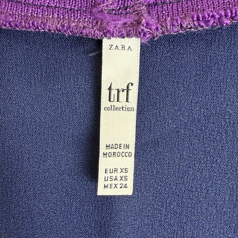 Zara V-neck Metallic Stripe Knit Long Vest‎ Womens XS Academia Preppy School